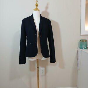 Calvin Klein Blazer Women’s Size 4 Navy One Button Lined - Like New